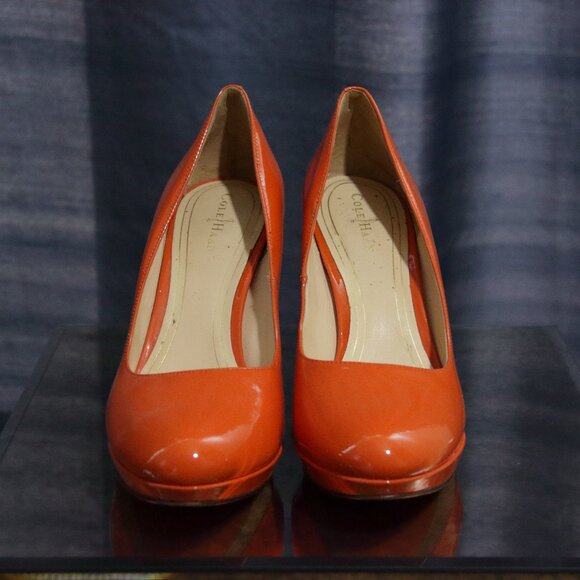 Cole Haan Chelsea Platform Heel in Orange 8.5 - Picture 1 of 3